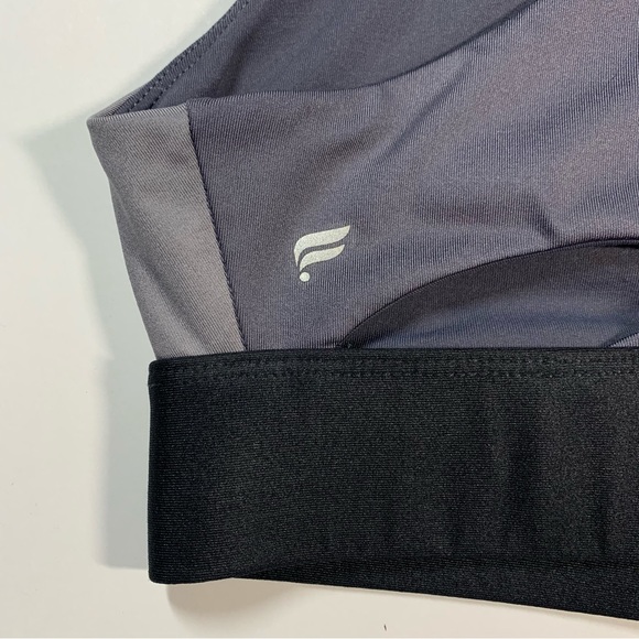 Fabletics grey no bounce front zip sports bra - Picture 6 of 15